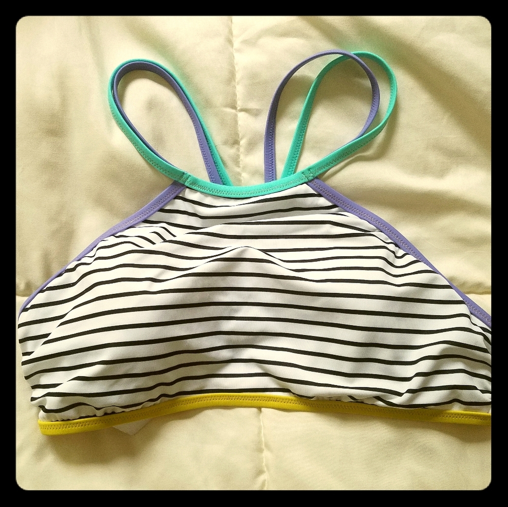 Victoria's Secret Crossback Striped Halter Bikini